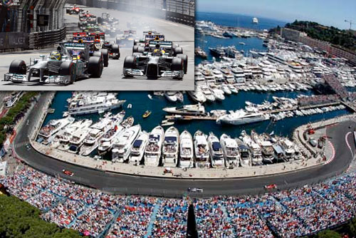 The popular Grand Prix de Monaco in Monte Carlo