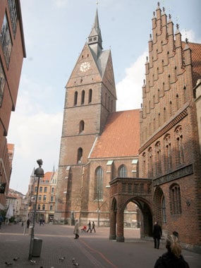 Marktplatz and the Marktkirche in Hannover