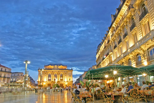 Place de la Comédie in Montpellier