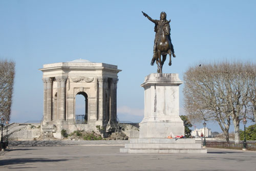 Promenade du Peyrou in Montpellier