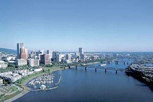 Skyline of Portland, Oregon