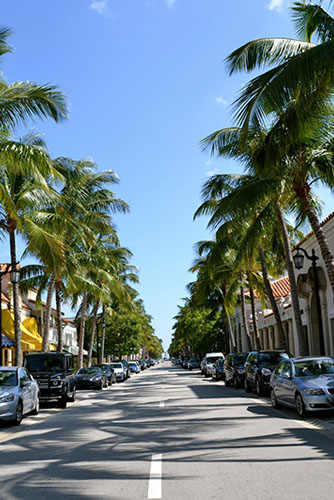 Worth Avenue in Palm Beach, FL