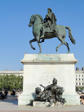 The Statue of Place Bellecour in Lyon