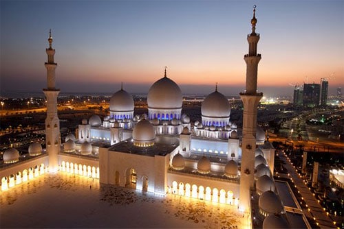 sheikh zayed mosque, abu dhabi