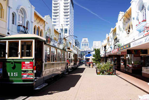 Christchurch Tram in New Regent Street
