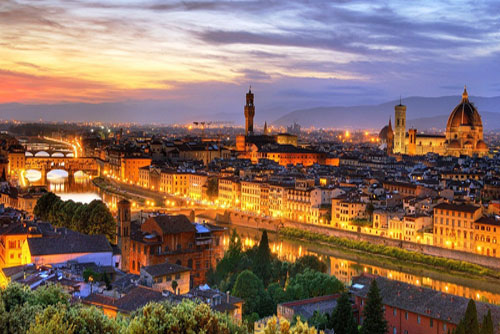 Florence at night