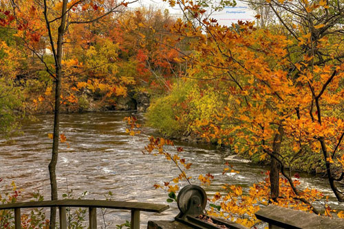 Magog River Gorge in Sherbrooke