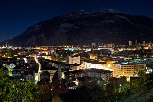 Chur Switzerland Attractions at Night
