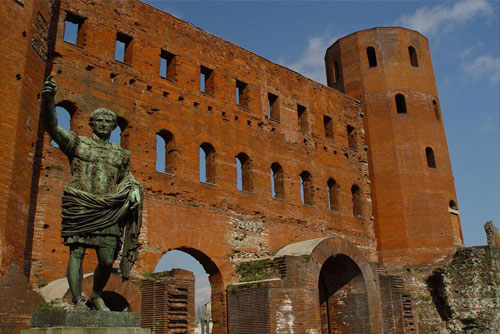 Palatine Towers in Turin