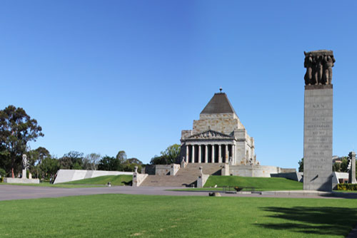 Shrine of Remembrance in Melbourne