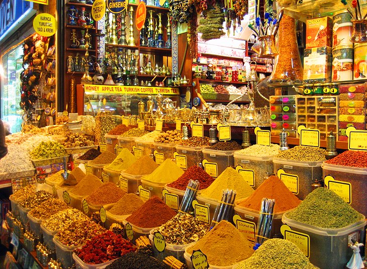 Visit the Istanbul spice bazaar with your escort date