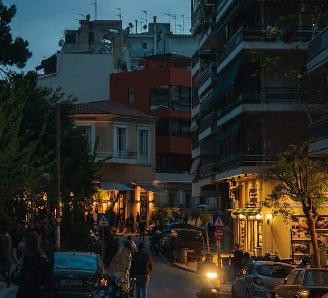 Night life in Athens