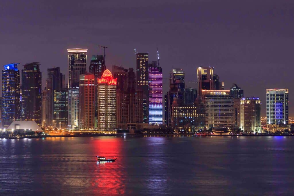 Beautiful Doha Qatar at Night Premium Escort Doha