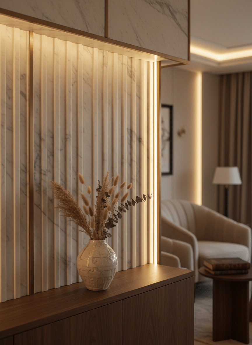 Luxury contemporary interiors: Elite escorts aligned with international business environments.