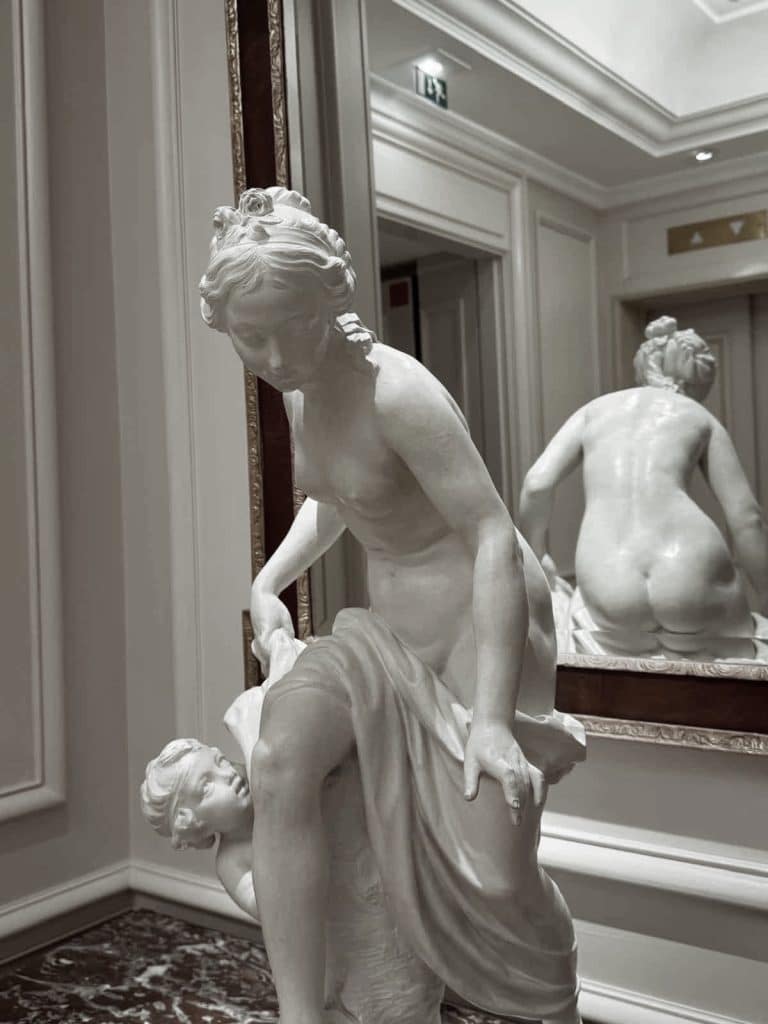 A classic marble statue: Private consultations, no rushed bookings or last-minute requests.