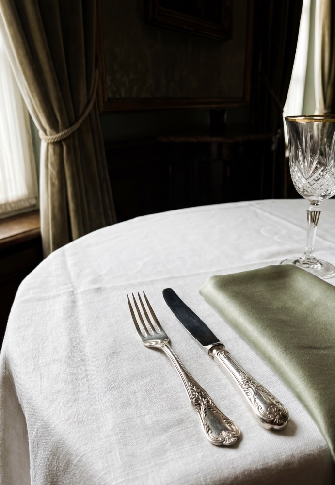 A luxury dining table; Defining a dinner date companion