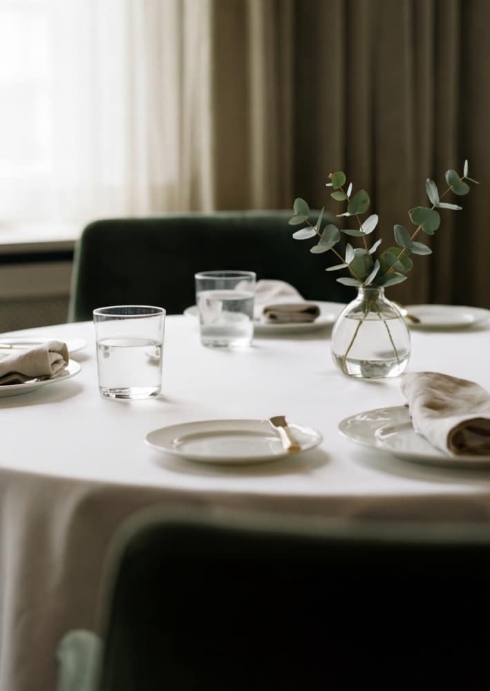 Refined lunch time dining; request a consulation 