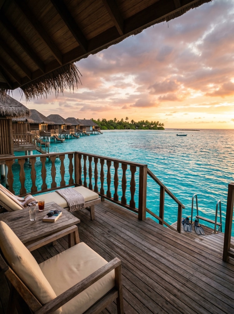 Maldives accommodations: villas, private islands and pure luxury.